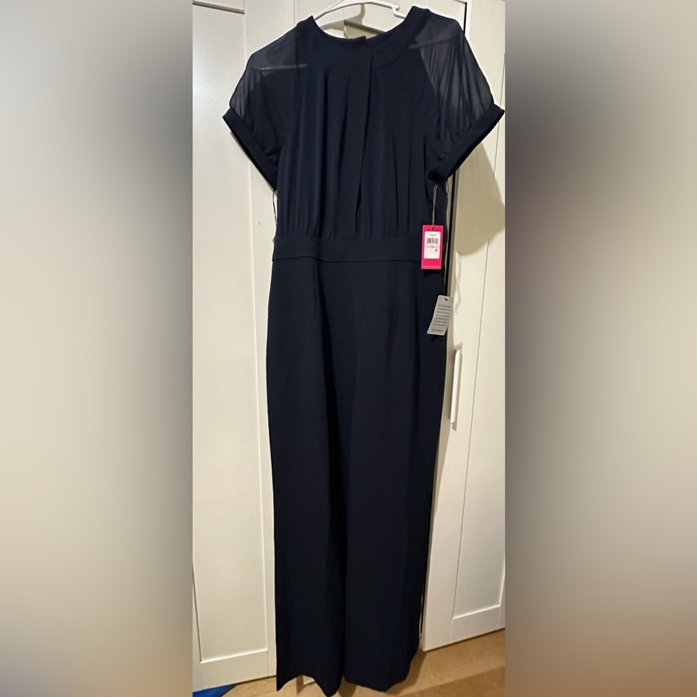 Vince Camuto Crepe Jumpsuit Size 10 in Navy Color Brand New Never Worn with tags